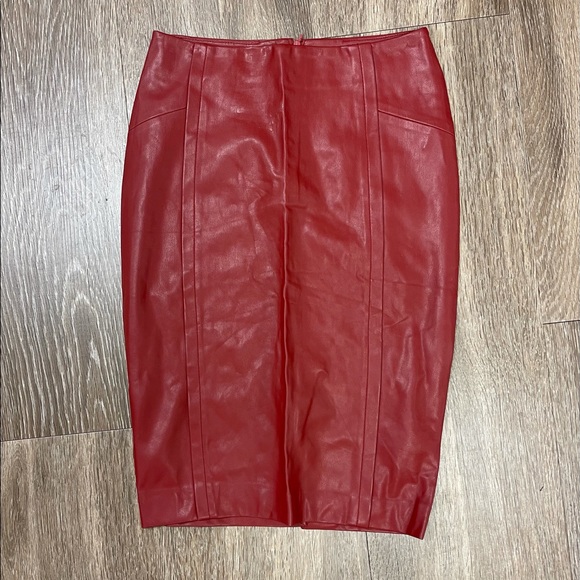 ZARA Faux-Leather Pencil Skirt - Picture 1 of 4